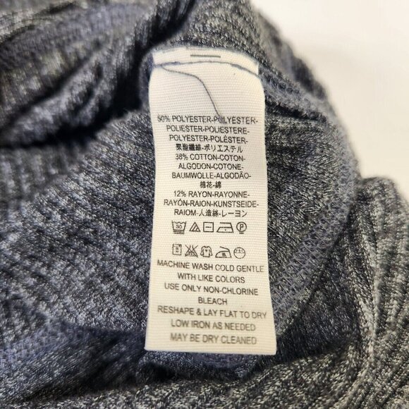 We The Free Londontown Thermal Tunic‎ Top XS Heather Grey Oversized Asym Hem - Picture 9 of 10